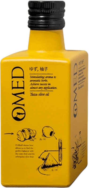 24,95 € 免费送货 | 橄榄油 Venchipa O-Med Yuzu Vidrio 安达卢西亚 西班牙 Arbequina 小瓶 25 cl