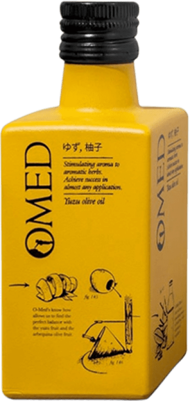 22,95 € Envío gratis | Aceite de Oliva Venchipa O-Med Andalucía España Arbequina Botellín 25 cl Vidrio Yuzu