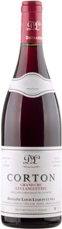 177,95 € Spedizione Gratuita | Vino rosso Domaine Louis Lequin Les Languettes Grand Cru A.O.C. Corton Borgogna Francia Pinot Nero Bottiglia 75 cl