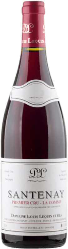 62,95 € Free Shipping | Red wine Domaine Louis Lequin La Comme Premier Cru A.O.C. Santenay Burgundy France Pinot Black Bottle 75 cl