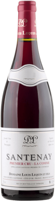 48,95 € Envio grátis | Vinho Tinto Domaine Louis Lequin La Comme 1er Premier Cru A.O.C. Santenay Borgonha França Pinot Noir 75 cl