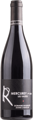 62,95 € 送料無料 | 赤ワイン Francois Raquillet Les Vasées Premier Cru A.O.C. Mercurey ブルゴーニュ フランス Pinot Black ボトル 75 cl