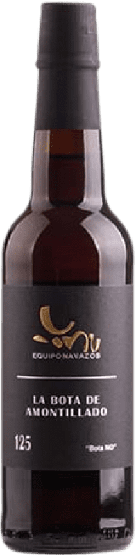 112,95 € Envío gratis | Vino generoso Equipo Navazos La Bota 125 Bota NO Amontillado D.O. Montilla-Moriles Andalucía España Pedro Ximénez Media Botella 37 cl