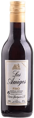 9,95 € Spedizione Gratuita | Vino fortificato Pérez Barquero Los Amigos Fino D.O. Montilla-Moriles Andalusia Spagna Pedro Ximénez Piccola Bottiglia 18 cl