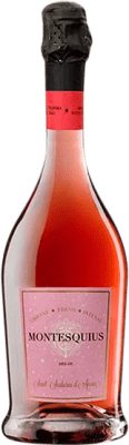 18,95 € Envio grátis | Espumante rosé Cava Montesquius 1918 Rosé Extra Brut Reserva D.O. Cava Catalunha Espanha Monastrell, Pinot Preto, Trepat Garrafa 75 cl