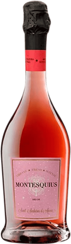 18,95 € Envío gratis | Espumoso rosado Cava Montesquius 1918 Rosé Extra Brut Reserva D.O. Cava Cataluña España Monastrell, Pinot Negro, Trepat Botella 75 cl