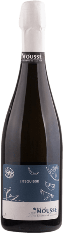 52,95 € Kostenloser Versand | Weißer Sekt Cédric Moussé L'Esquisse A.O.C. Champagne Champagner Frankreich Spätburgunder, Pinot Meunier Flasche 75 cl