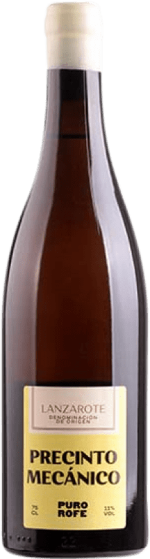 48,95 € Envío gratis | Vino blanco Puro Rofe Precinto Mecánico Blanco D.O. Lanzarote Islas Canarias España Malvasía Botella 75 cl
