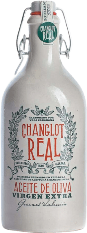 13,95 € Envío gratis | Aceite de Oliva Vega Carabaña. Changlot Real España Botella Medium 50 cl