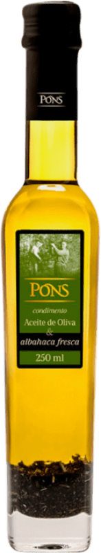 10,95 € Spedizione Gratuita | Olio d'Oliva Clos Pons Spagna Bottiglietta 25 cl Albahaca — Basilico