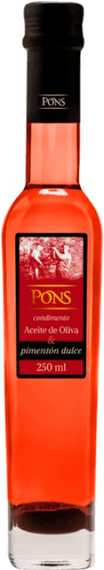 9,95 € Envio grátis | Azeite de Oliva Clos Pons Pimentón Dulce Espanha Garrafa Pequena 25 cl