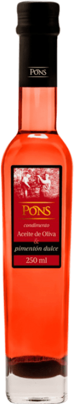 10,95 € Envio grátis | Azeite de Oliva Clos Pons Espanha Garrafinha 25 cl Dulce — Doce, Pimentón — Pimentão