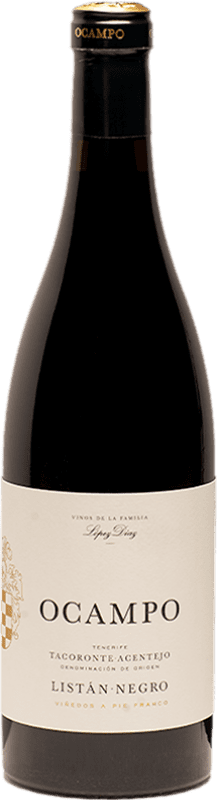 29,95 € Free Shipping | Red wine Presas Ocampo D.O. Tacoronte-Acentejo Canary Islands Spain Listán Black Bottle 75 cl