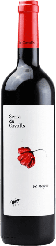 8,95 € Envío gratis | Vino tinto Serra de Cavalls D.O. Terra Alta Cataluña España Merlot, Syrah, Garnacha Botella 75 cl