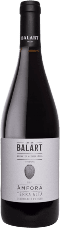 12,95 € Spedizione Gratuita | Vino rosso Celler Balart Àmfora D.O. Terra Alta Catalogna Spagna Grenache Bottiglia 75 cl