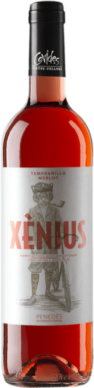 4,95 € Kostenloser Versand | Rosé-Wein Covides Xènius Rosat D.O. Penedès Katalonien Spanien Tempranillo, Merlot Flasche 75 cl