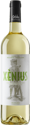6,95 € Envio grátis | Vinho Branco Covides Xènius D.O. Penedès Catalunha Espanha Macabeo, Xarel·lo, Parellada 75 cl