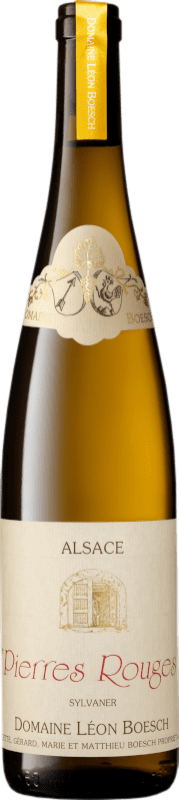 14,95 € Бесплатная доставка | Белое вино Domaine Léon Boesch. Les Pierres Rouges A.O.C. Alsace Эльзас Франция Sylvaner бутылка 75 cl
