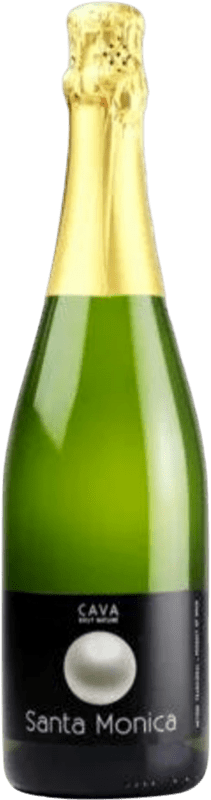 9,95 € Spedizione Gratuita | Spumante Bianco Bardinet Santa Mónica Brut Nature D.O. Cava Spagna Macabeo, Xarel·lo, Parellada Bottiglia 75 cl