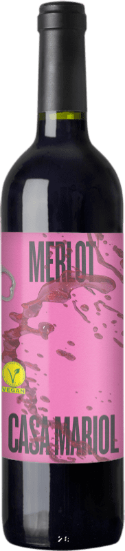 7,95 € Envío gratis | Vino tinto Casa Mariol D.O. Terra Alta Cataluña España Merlot Botella 75 cl