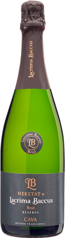 6,95 € Бесплатная доставка | Белое игристое Lavernoya Lacrima Baccus Heretat брют D.O. Cava Испания Macabeo, Xarel·lo, Parellada бутылка 75 cl