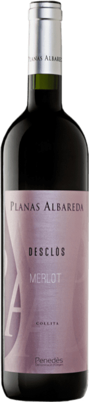 7,95 € Бесплатная доставка | Красное вино Planas Albareda Desclòs D.O. Penedès Каталония Испания Merlot бутылка 75 cl