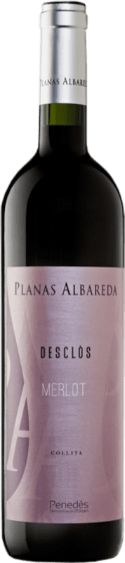 10,95 € Spedizione Gratuita | Vino Rosso Planas Albareda Desclòs D.O. Penedès Catalogna Spagna Merlot 75 cl