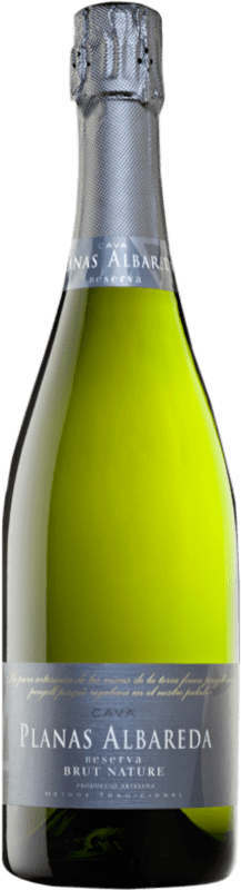 10,95 € Envio grátis | Espumante branco Planas Albareda Brut Nature Reserva D.O. Cava Espanha Macabeo, Xarel·lo, Chardonnay, Parellada Garrafa 75 cl