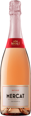 14,95 € Envío gratis | Espumoso Rosado Molí Parellada Mercat Brut Rosé — Rosado Reserva D.O. Cava España Garnacha, Pinot Negro 75 cl