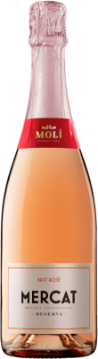 11,95 € 送料無料 | ロゼスパークリングワイン Molí Parellada Mercat Rosé Brut 予約 D.O. Cava スペイン Grenache, Pinot Black ボトル 75 cl