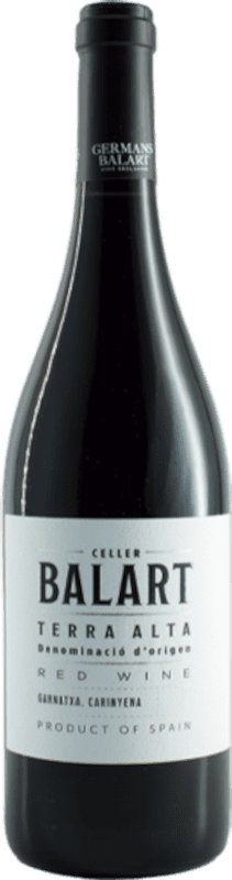 11,95 € 免费送货 | 红酒 Celler Balart D.O. Terra Alta 加泰罗尼亚 西班牙 Grenache, Carignan 瓶子 75 cl