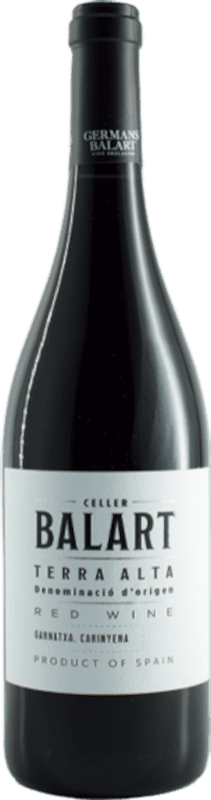 11,95 € Spedizione Gratuita | Vino rosso Celler Balart D.O. Terra Alta Catalogna Spagna Grenache, Carignan Bottiglia 75 cl