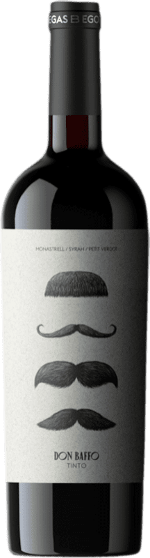 8,95 € Envío gratis | Vino tinto Ego Don Baffo Región de Murcia España Syrah, Monastrell, Petit Verdot Botella 75 cl