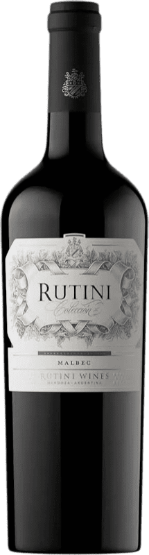 38,95 € Envio grátis | Vinho tinto Rutini I.G. Mendoza Mendoza Argentina Malbec Garrafa 75 cl