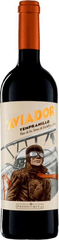 6,95 € Бесплатная доставка | Красное вино Pagos del Rey El Aviador I.G.P. Vino de la Tierra de Castilla y León Кастилия-Леон Испания Tempranillo — Темпранильо Бутылка 75 cl