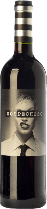 124,95 € 免费送货 | 红酒 Uvas Felices Sospechoso I.G.P. Vino de la Tierra de Castilla 西班牙 Tempranillo, Tinta de Toro 特别的瓶子 5 L