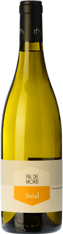 17,95 € Spedizione Gratuita | Vino bianco Pla de Morei Saial Catalogna Spagna Grenache Bianca, Chardonnay, Incroccio Manzoni Bottiglia 75 cl