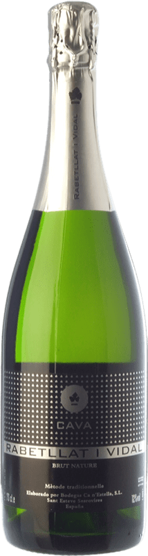 27,95 € 免费送货 | 白起泡酒 Ca N'Estella Rabetllat i Vidal Brut Nature D.O. Cava 西班牙 Macabeo, Xarel·lo, Chardonnay 瓶子 Magnum 1,5 L