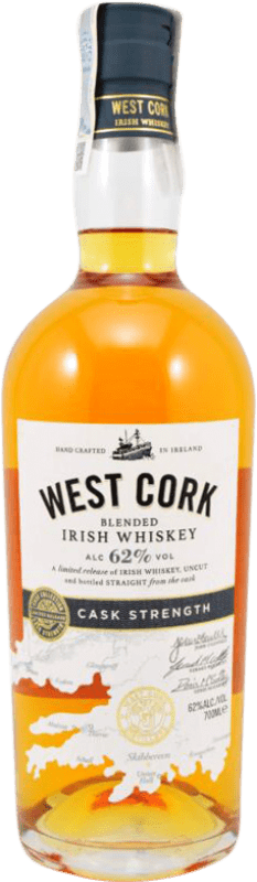 32,95 € Envio grátis | Whisky Blended West Cork Cask Strength — Força de Barrica Irlanda 70 cl