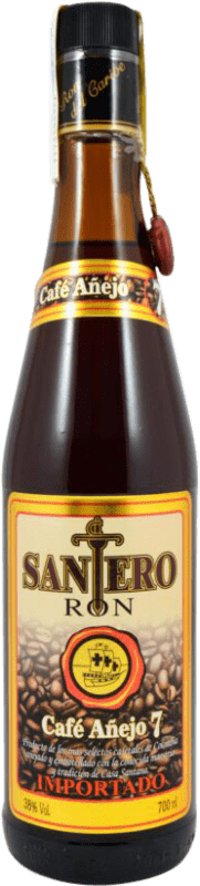 13,95 € Envío gratis | Ron Santana Santero Café 7 Colombia Botella 70 cl