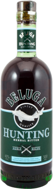 19,95 € Envío gratis | Licor de hierbas Mariinsk Beluga Hunting Herbal Bitter Rusia Botella Medium 50 cl