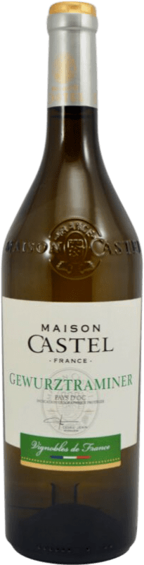 11,95 € Бесплатная доставка | Белое вино Maison Castel I.G.P. Vin de Pays d'Oc Франция Gewürztraminer бутылка 75 cl