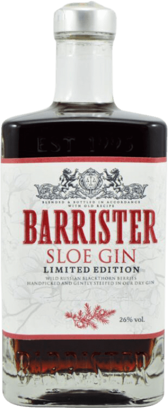 21,95 € Envio grátis | Gin Ladoga Barrister Sloe Gin Limited Edition Federação Russa Garrafa 70 cl