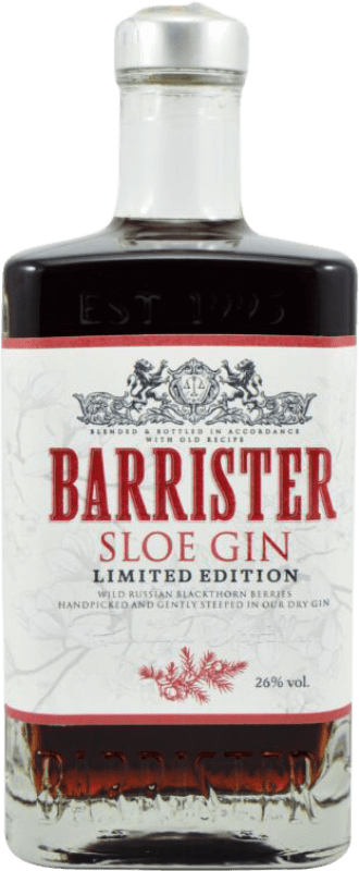 21,95 € Spedizione Gratuita | Gin Ladoga Barrister Sloe Gin Limited Edition Russia Bottiglia 70 cl