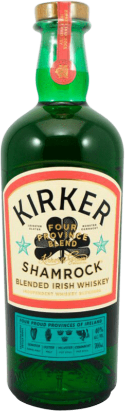 38,95 € Envío gratis | Whisky Blended Kirker Greer Shamrock Irlanda Botella 70 cl