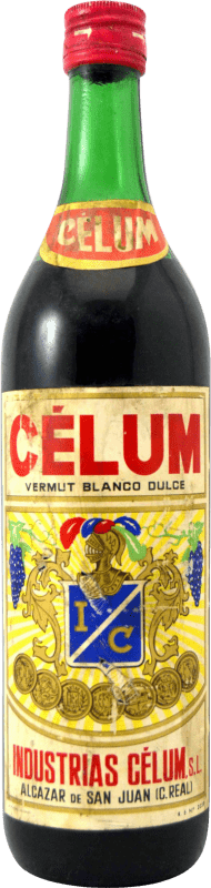 49,95 € Free Shipping | Vermouth Célum. Blanco 1970's Collector's Specimen Sweet Spain Bottle 1 L