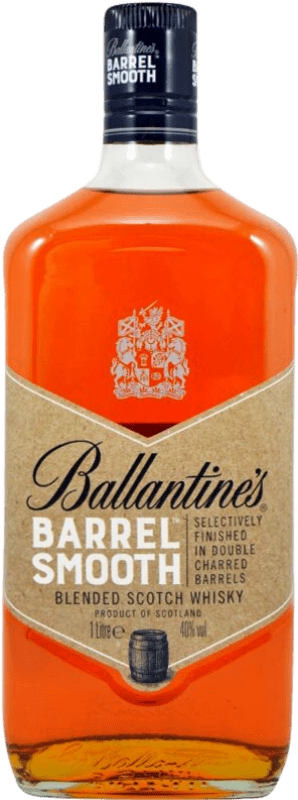 29,95 € Бесплатная доставка | Виски смешанные Ballantine's Barrel Smooth Объединенное Королевство бутылка 1 L