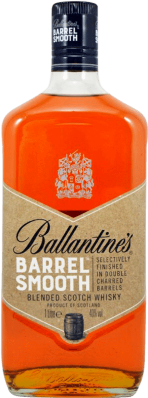 29,95 € Envio grátis | Whisky Blended Ballantine's Barrel Smooth Reino Unido Garrafa 1 L