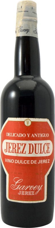 57,95 € Envío gratis | Vino dulce Garvey Delicado y Antiguo 1970's Ejemplar Coleccionista D.O. Jerez-Xérès-Sherry España Botella 75 cl