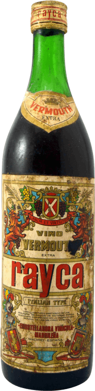 49,95 € Envío gratis | Vermut Vinícola Madrileña. Rayca Extra 1970's Ejemplar Coleccionista España Botella 1 L